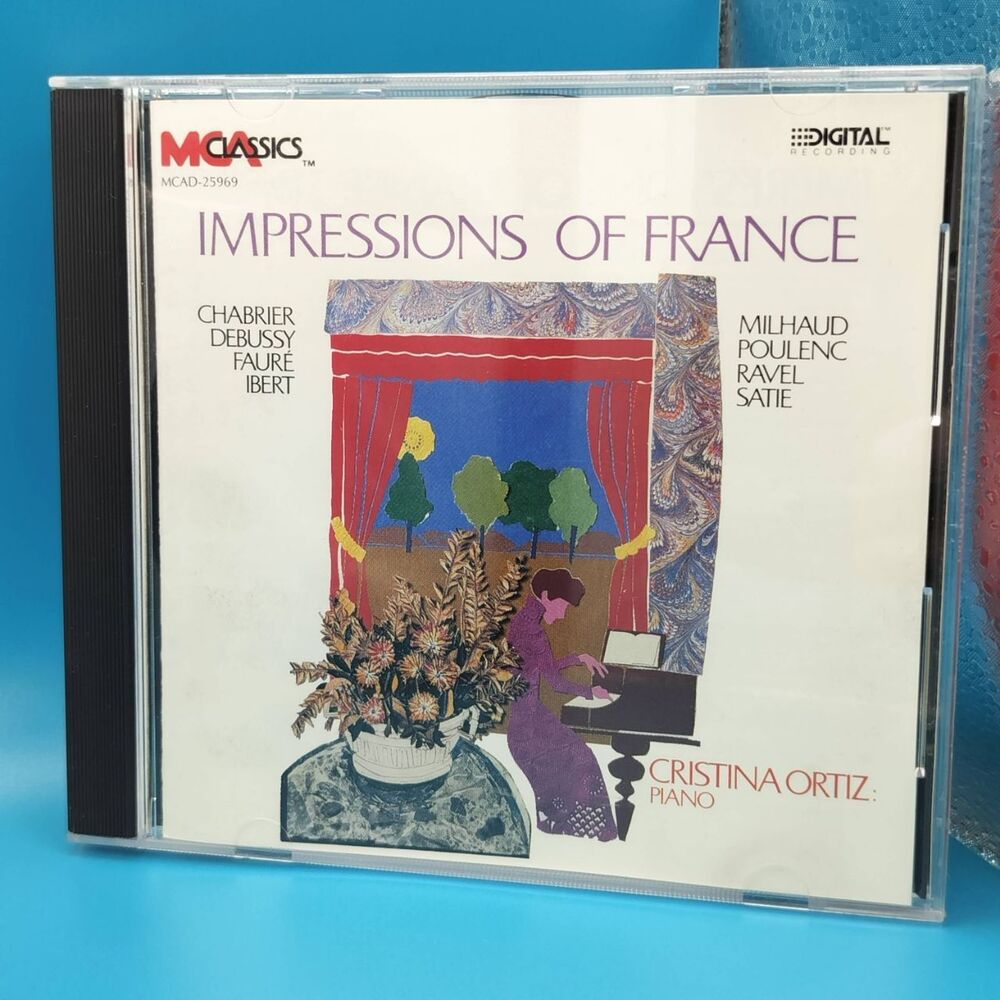 Impressions of France CD 1987 Cristina Ortiz Piano MCA Classics MCAD-25969